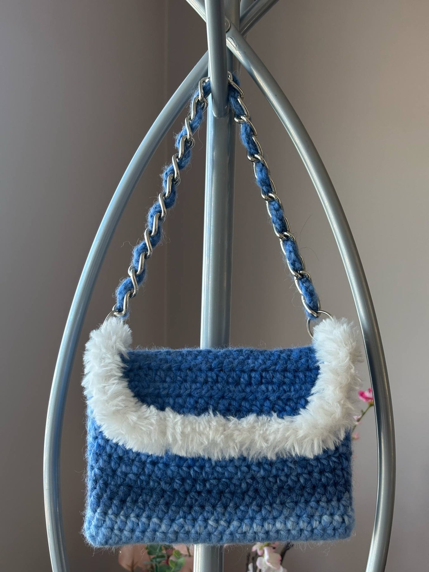 Veski með keðju- Blátt