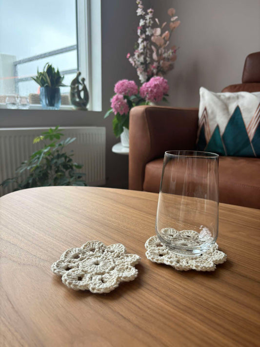 Glasamottur- Rjómalitaðar