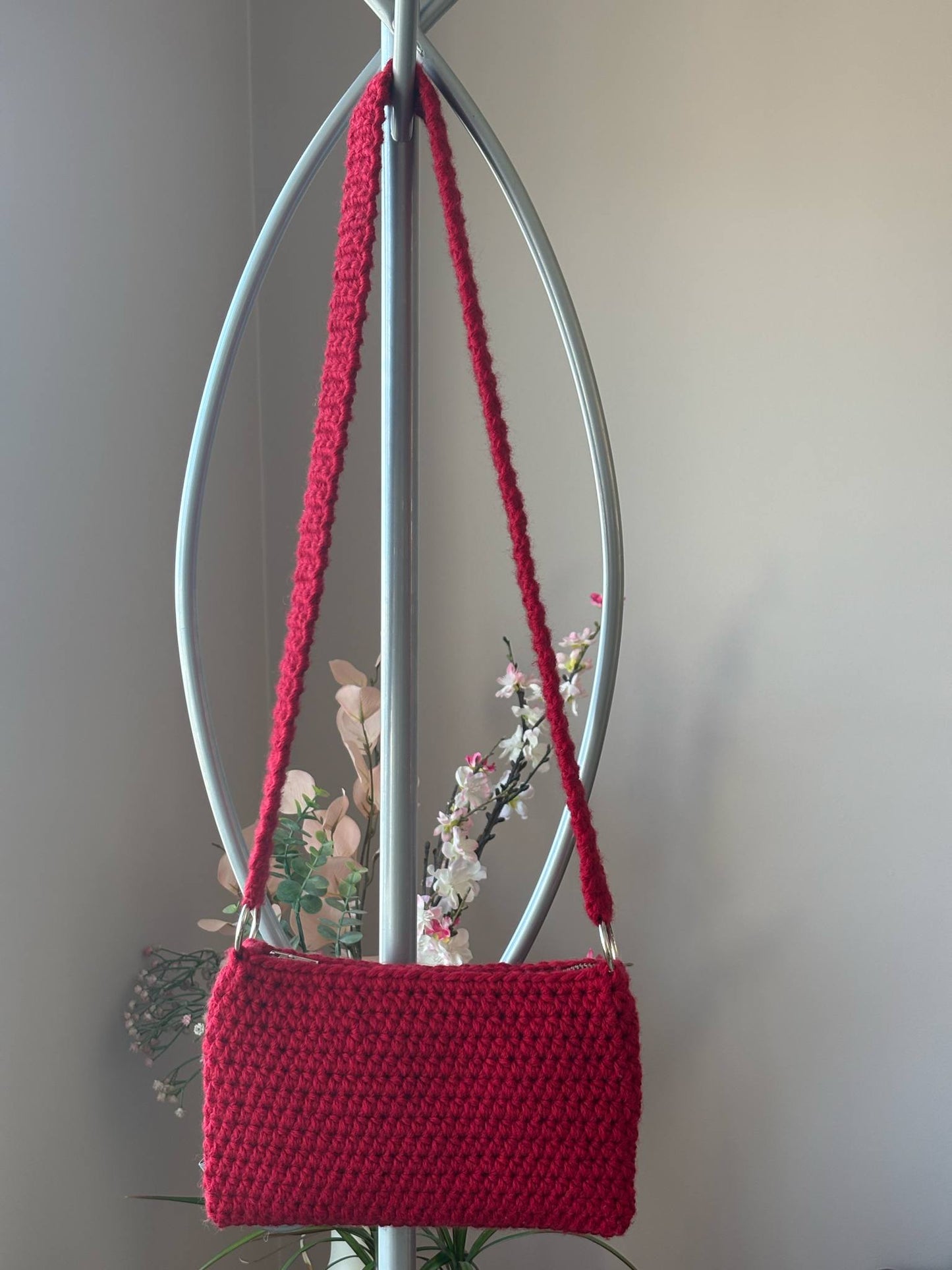 Veski úr spuna- Rautt