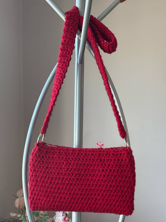 Veski úr spuna- Rautt